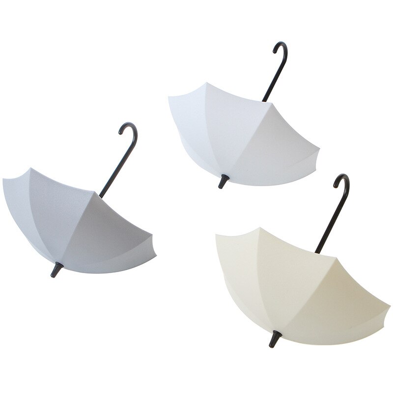 3Pc Opslag Haak Creatieve Paraplu Vorm Kleurrijke Sleutel Hanger Holder Thuis Slaapkamer Muur Decoratie Accessoires Belasting Gewicht 0.2Kg: A