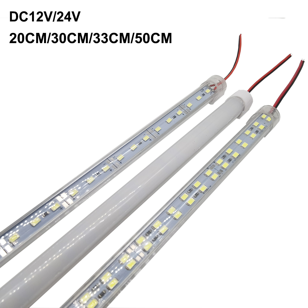 5 stk/parti 20cm/30 cm 33cm/50cm smd 5630 12v 24v ledet kjøkkenlysstripe under skap stive, harde skinner, rørlampe til skap