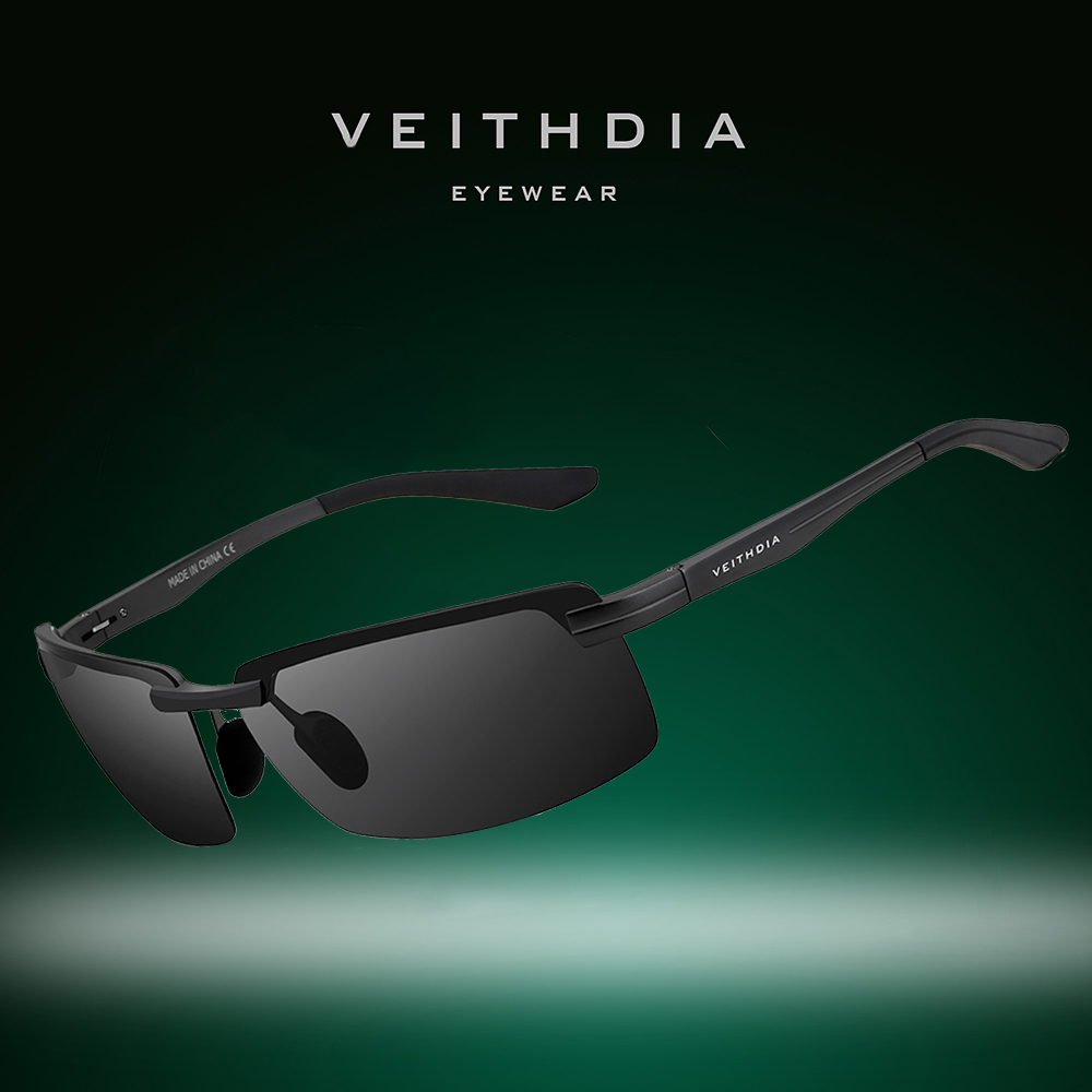 VEITHDIA, gafas de sol deportivas, gafas de aluminio, lentes polarizadas, gafas Vintage, gafas de sol de conducción para hombres/mujeres V6510