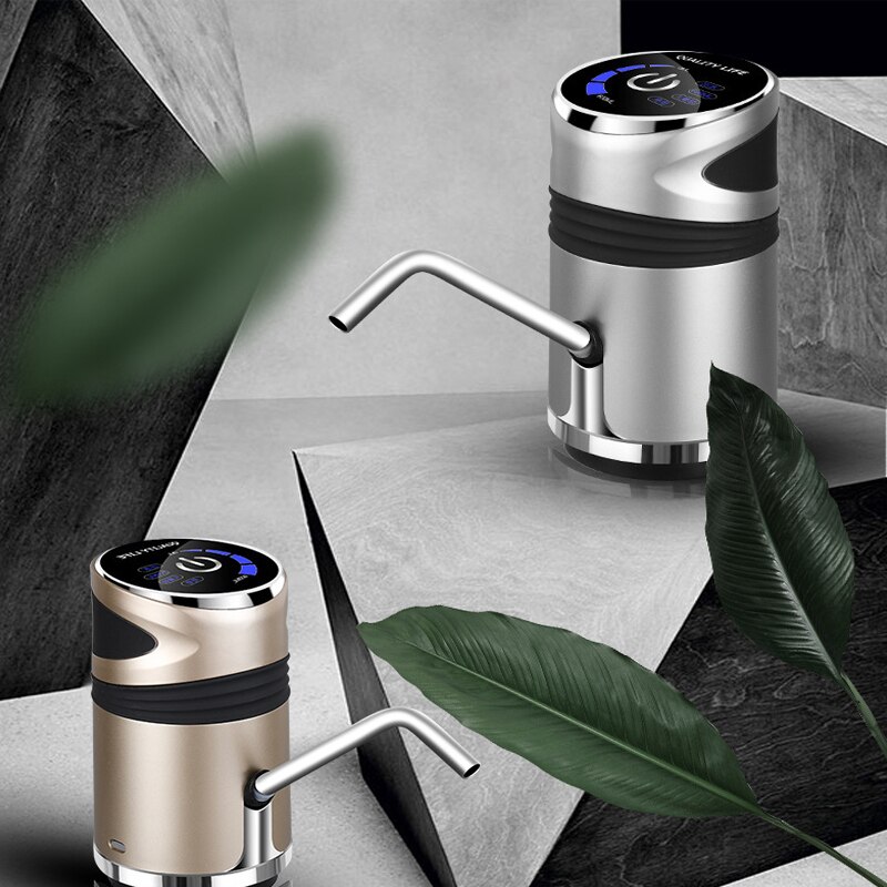 Mini Water Dispenser Small Desktop Home Electric Portable Pump Gallon Drinking Switch Silent Charging Touch