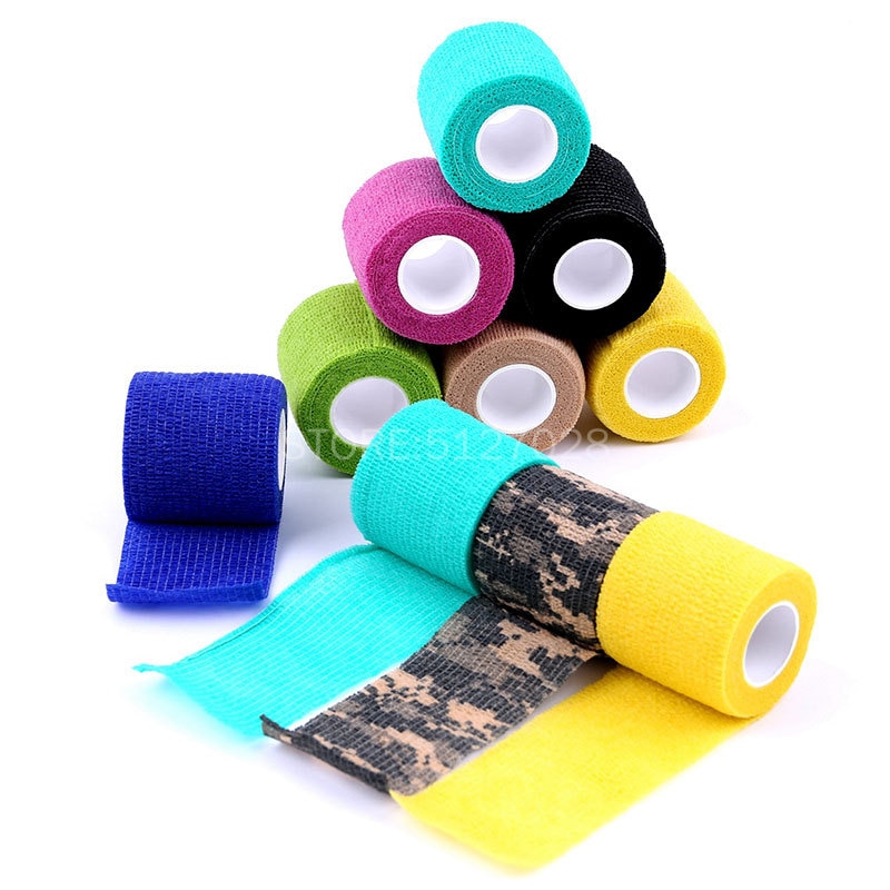 Bandage élastique auto-adhésif, accessoires de tatouage, 10 pièces, coude de 5cm de large, bandes de poignée pour les ongles, enveloppe de Protection pour le Sport