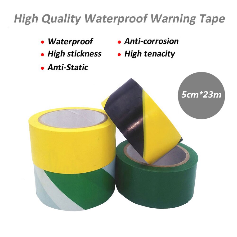 Black and yellow floor tape identification tape Warehouse Factory Waterproof PVC Caution Barrier Marking Safety Warning Tape