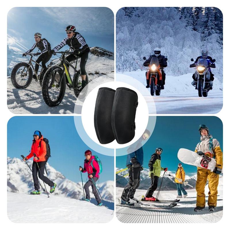 Kniebeschermers voor motorrijden Kniebeschermers Mouwwikkels Winddichte kniebeschermers met fleecevoering voor koud winterweer