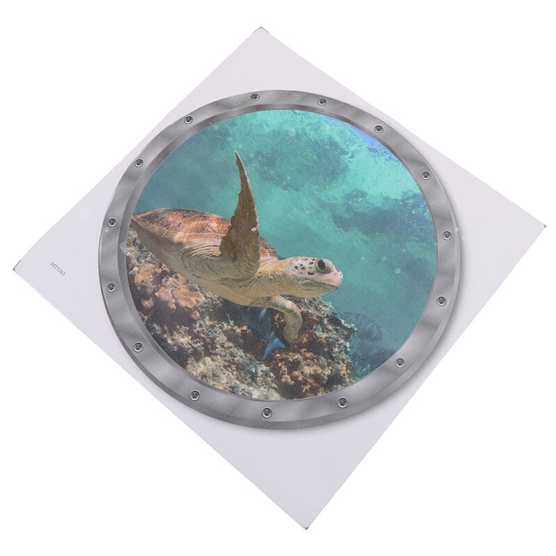 PVC Home wall decoration Underwater Wall Stickers Waterproof Turtle Sticker for Washing Machine Decoration for Bathroom Decals