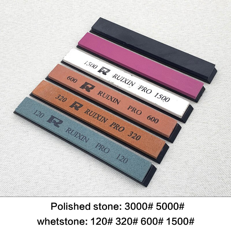 Sharpening Stone Fine Polishing Stone Fixed Knife Sharpener Natural Grindstone Whetstone Grind Tools 120-10000 grit: set  2
