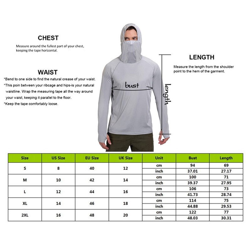 Chemise de pêche à capuche Anti-UV pour hommes, vêtements de randonnée en plein air, protection solaire hauts, séchage rapide
