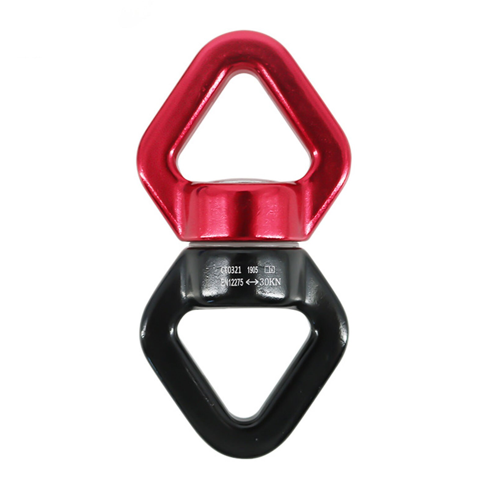 Swing Swivel 30kN Safety Rotational Device Swing Spinner Carabiner Swivel Climbing Rope Swivels for Swing Setting yoga Hammock: Red Black