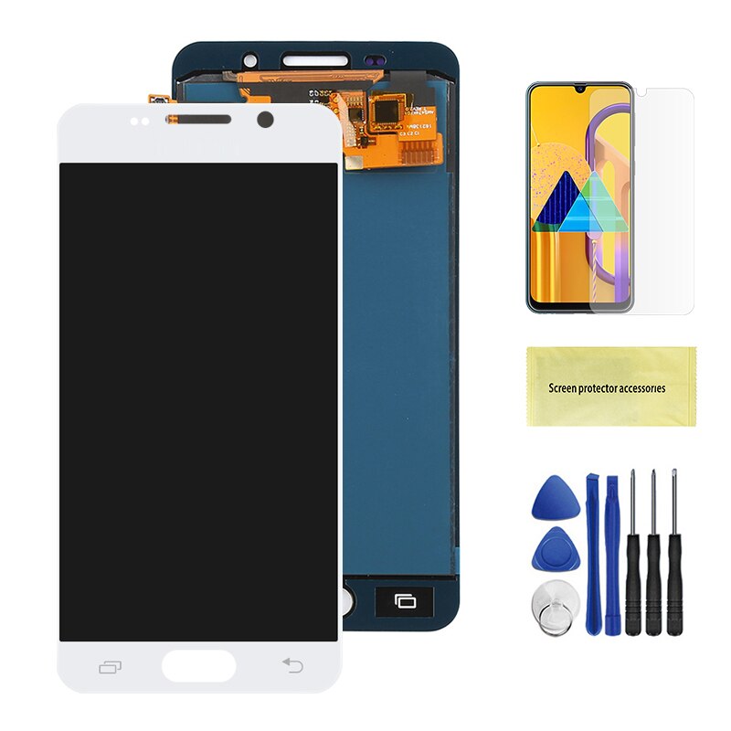 Pantalla LCD de 4,7 pulgadas para móvil, montaje de digitalizador con pantalla táctil para Samsung Galaxy A3 , A310, A310F, A310F, DS, A3: White