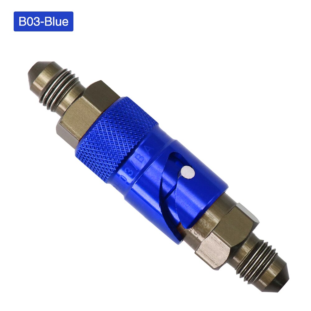 Alocnstar Aluminum AN-3 AN3 Straight Bend Brake Line Fluid Quick Release Connect Fitting Adapter Kit For Kawasaki Ninja DUCATI: B03