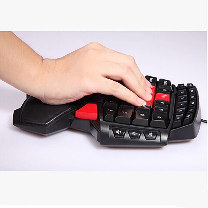 XNCORN Phone Keyboard Colorful T9 47keys Gaming Keyboard For Dota Cf One-handed For Phone PC Keyboard