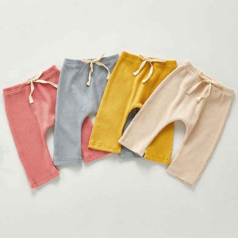 Baby Mädchen Gamaschen Herbst freundlicher Hosen Kleinkind Pp Hosen Kleiner Junge Lässige Harems Hosen freundlicher Rippen Hosen Baby Kleidung