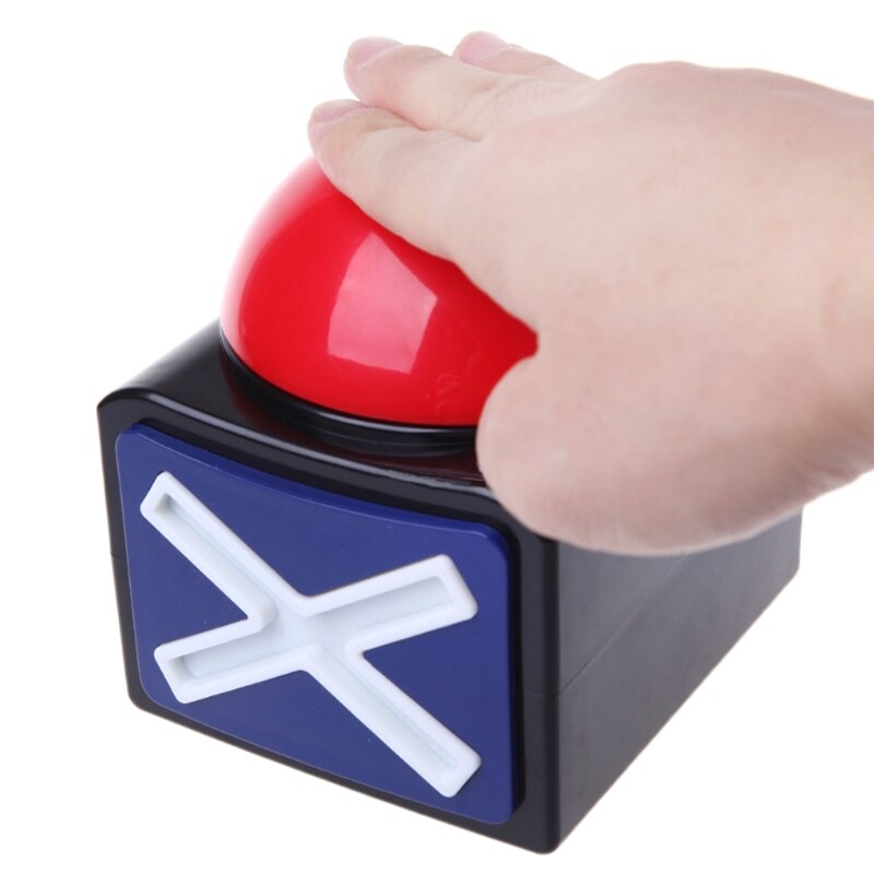 Game Answer Buzzer Alarm Button with Sound Light Trivia Quiz Got Talent @M23