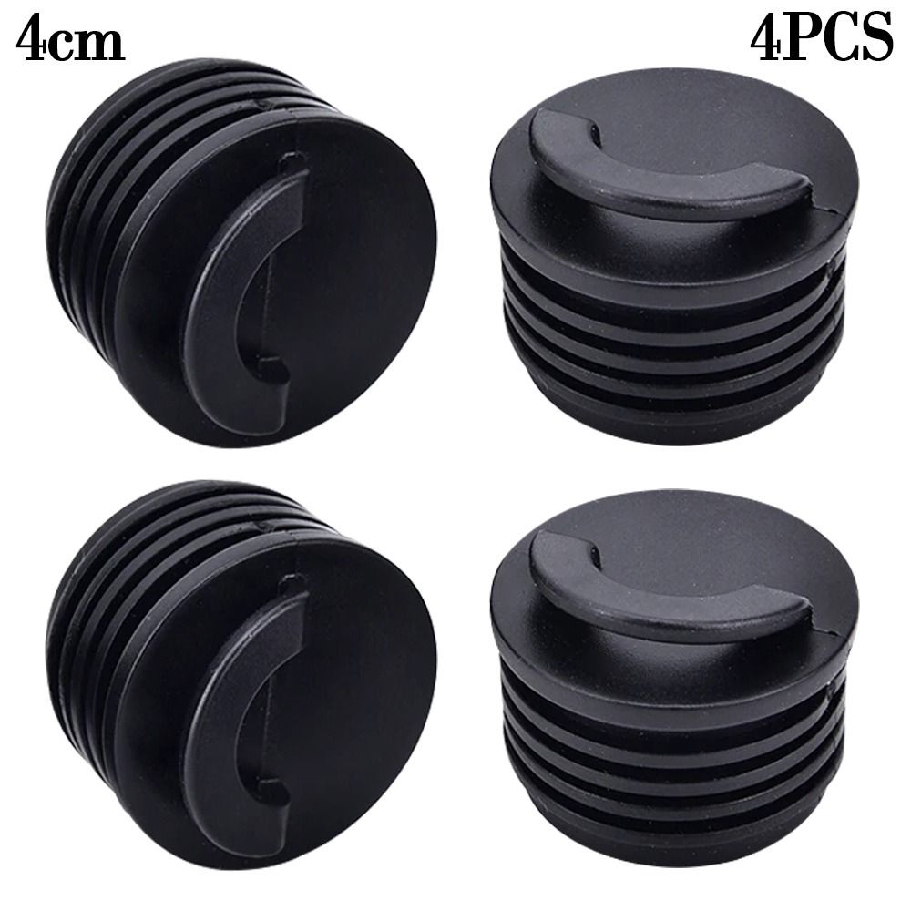 4 stücke Marine Boot Gummi Kajak Rafting Teile Bung Gummi Scupper Stopper Scupper Löcher Stopfen Abfluss löcher Stopfen: YELLOW