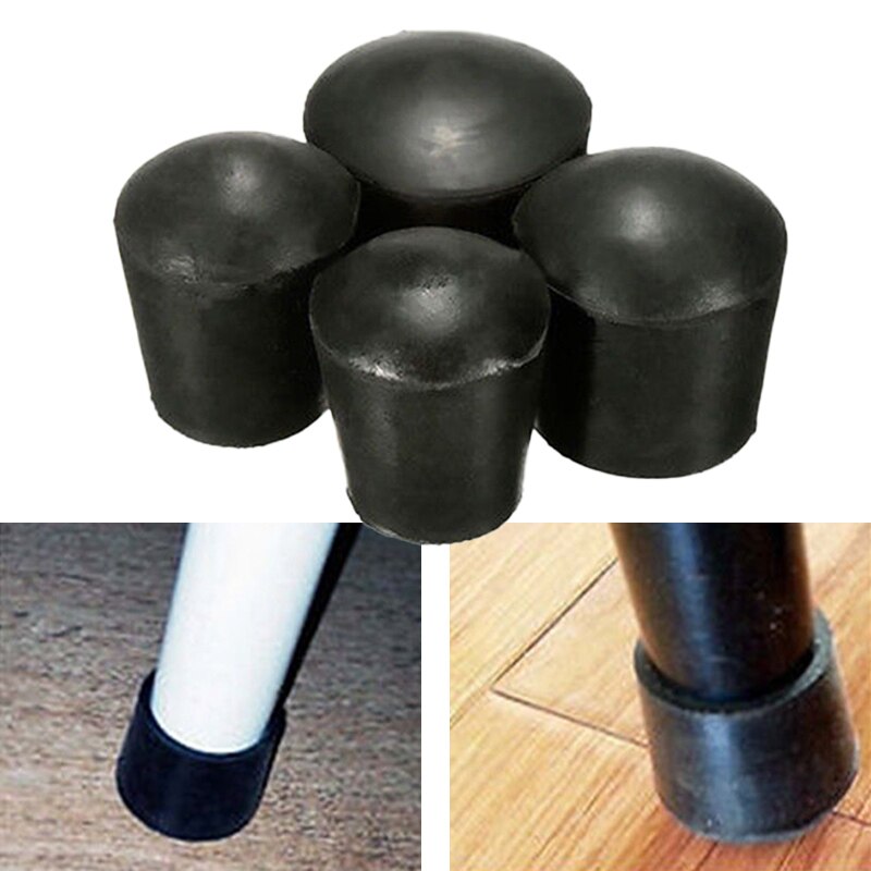 4 x gummihætter 16-50mm gummibeskyttelseskapper anti -ridse til stol bordmøbler fødder ben