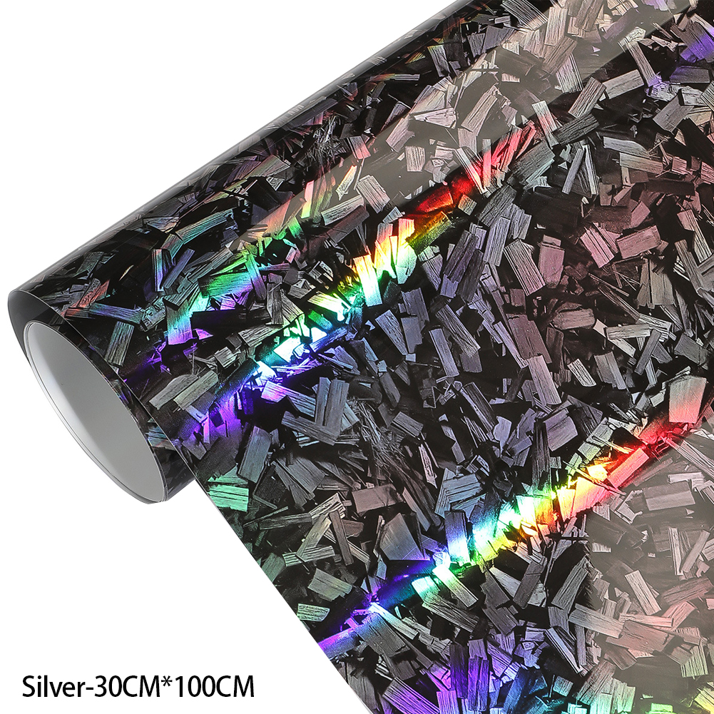 Película de fibra de carbono para coche, envoltura de vinilo de fibra de carbono forjado brillante, pegatinas autoadhesivas rojas para carrocería de coche, 50/100/150cm: Rosa