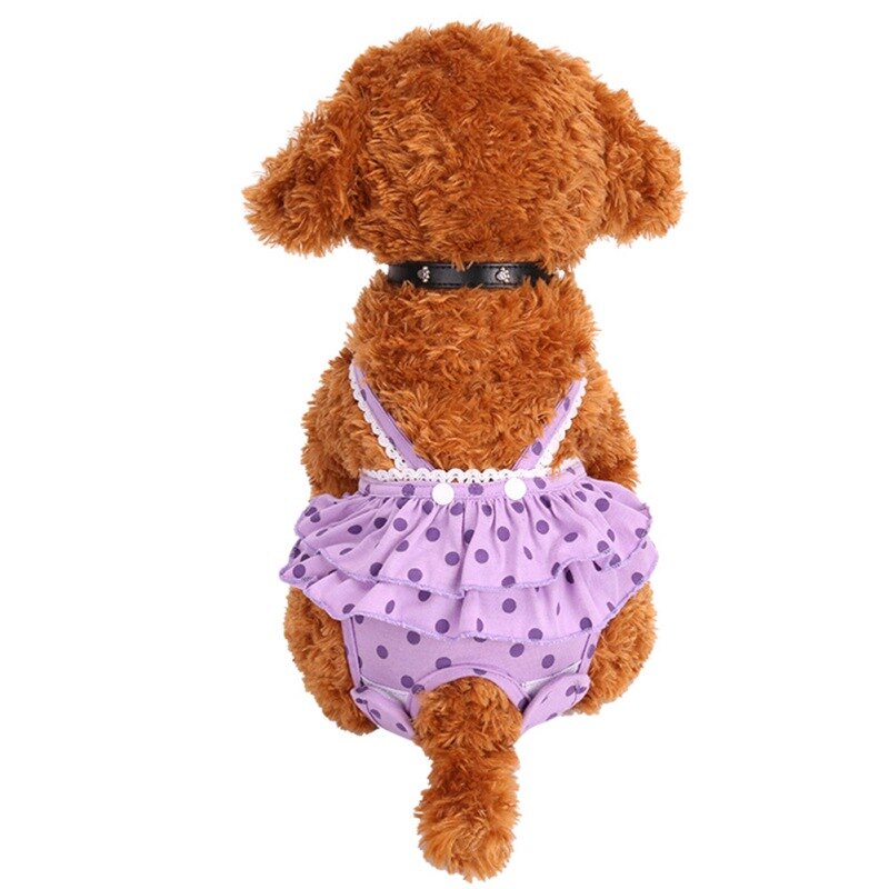 Hond Riem Fysiologische Broek Panty Menstruatie Broek Voor Vrouwelijke Teddy Ondergoed Voor Meisjes Hond Kat Huisdier Product: Paars / M