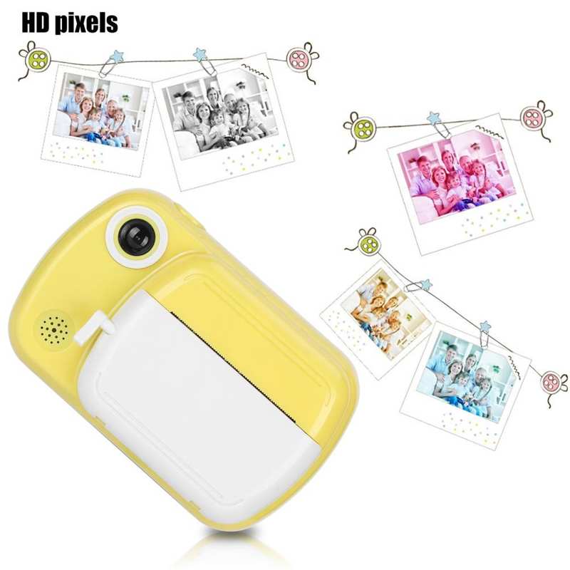 3.5in 1080P Instant Camera Digital Dual Lens Thermal Printing Kids Supports Shooting Recording Video Portable Instant Cam