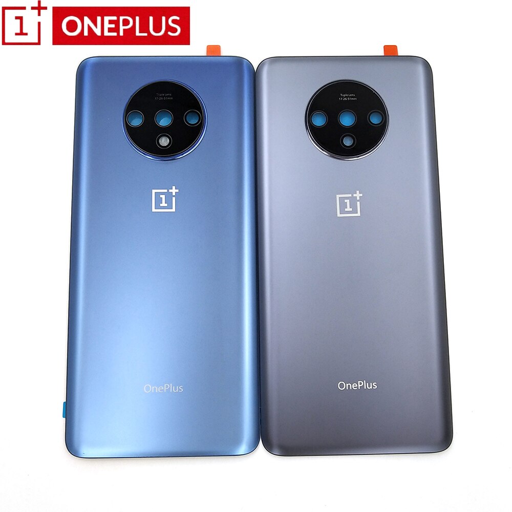 Back Glass OnePlus 7T Battery Cover Door One Plus 7T Rear Housing Case 1+ 7t Battery Cover Panel Replacement With Camera Len