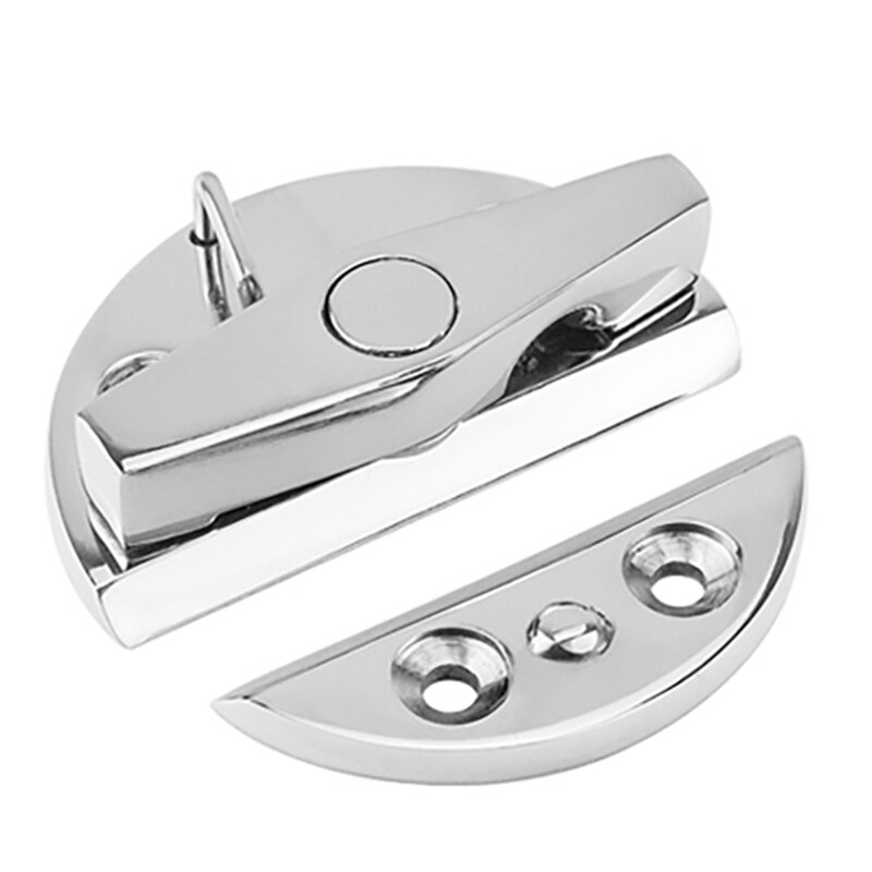 2PCS Marine Stainless Steel 316 Boat Door Cabinet Hatch Round Turn Button Twist Catch Latch Marine Hardware Accessories