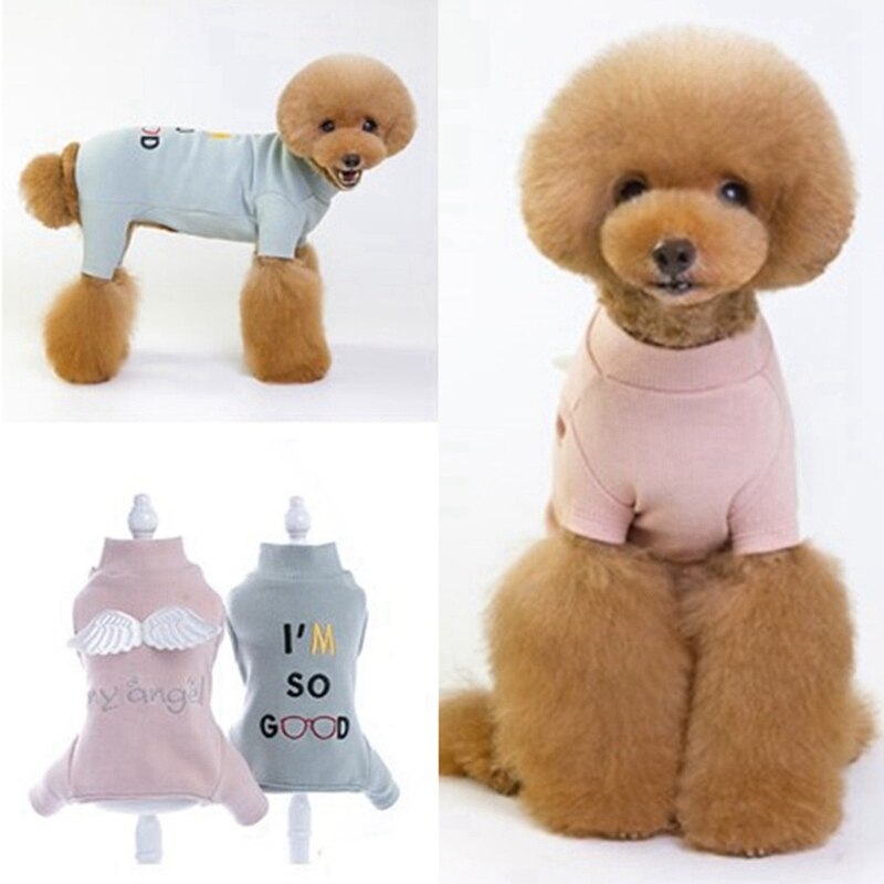 Süße Haustier Hund Gesamt Schlafanzug für Kleine Mittlere Hunde Shih Tzu Chihuahua Terrier Pyjama Overall Welpen Katze vier Beine Kleidung