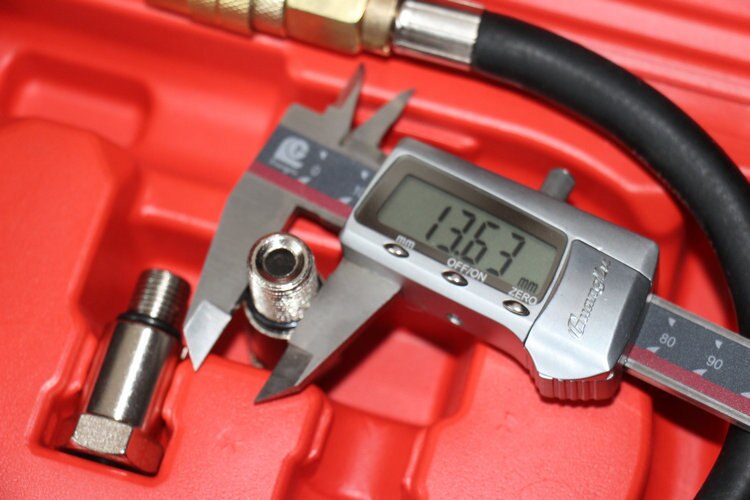 0-100PSI Double Petrol Gas Engine Cylinder Compressor Gauge Meter Test Pressure Compression Tester Leakage Diagnostic Tool