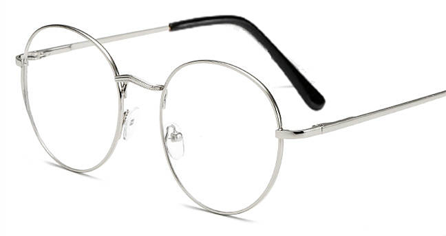 Trends Office Anti Blue Light Oversized Glasses Computer Women Blue Blocking Gaming Big Size Men Eyeglasses Frame: sliver