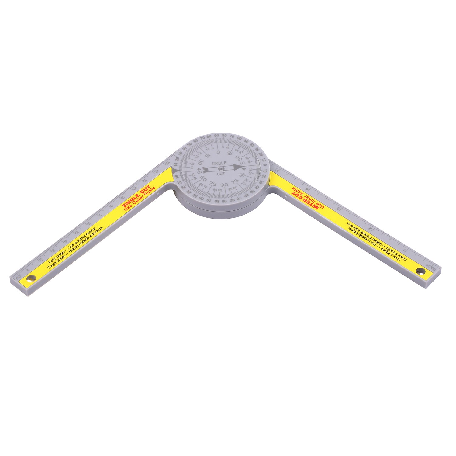 Miter Saw Protractor Angle Measuring Transfer Rule Angle Gauge for Carpenters Metric Ruler on Renovation Work Home Improvement
