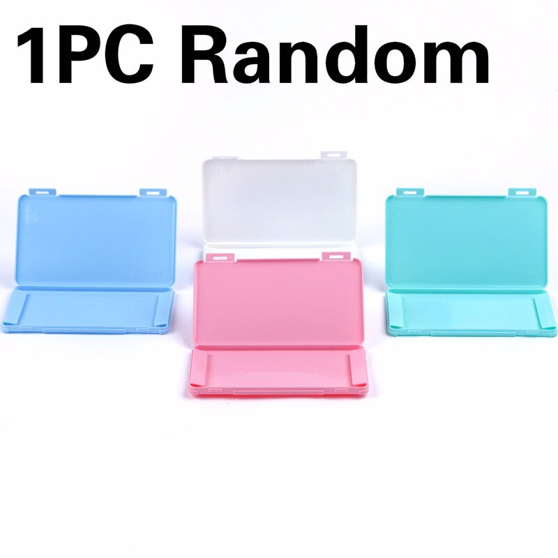 Portable Mask Holder Organizer Mask Storage Box PP Face Masks Container Dustproof Mask Case Save Mask Case Box: 1pc random