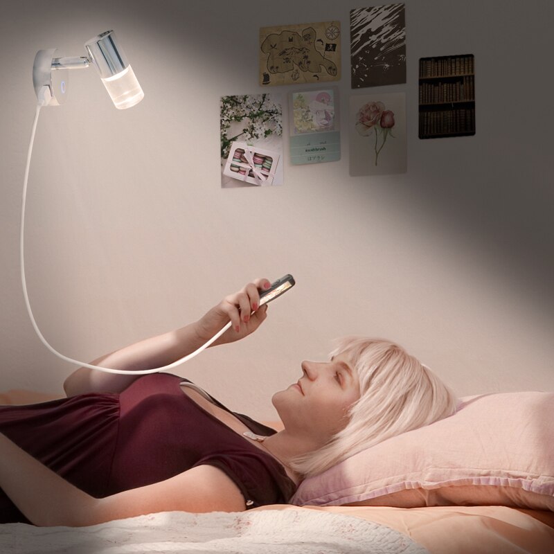 Interruptor táctil para cabecero de Luz de Lectura LED, 24V, 3W, con puerto USB
