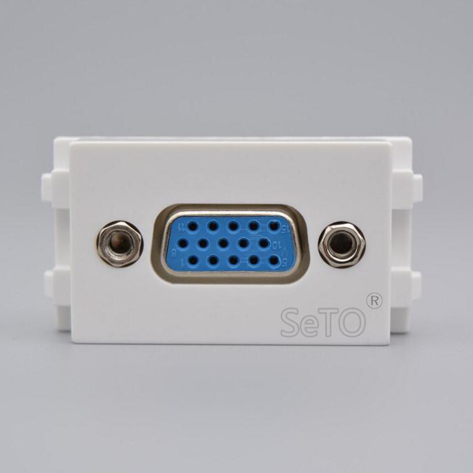 Seto 128 type vga stikmodul 15 huls vga stik keystone til vægpladestik