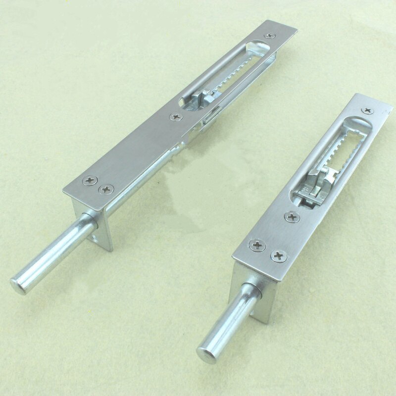 6/8Inch Universal Push-on security door latch hidden plug/bolt fire-proof door,more safe and strong,Hardware Locks