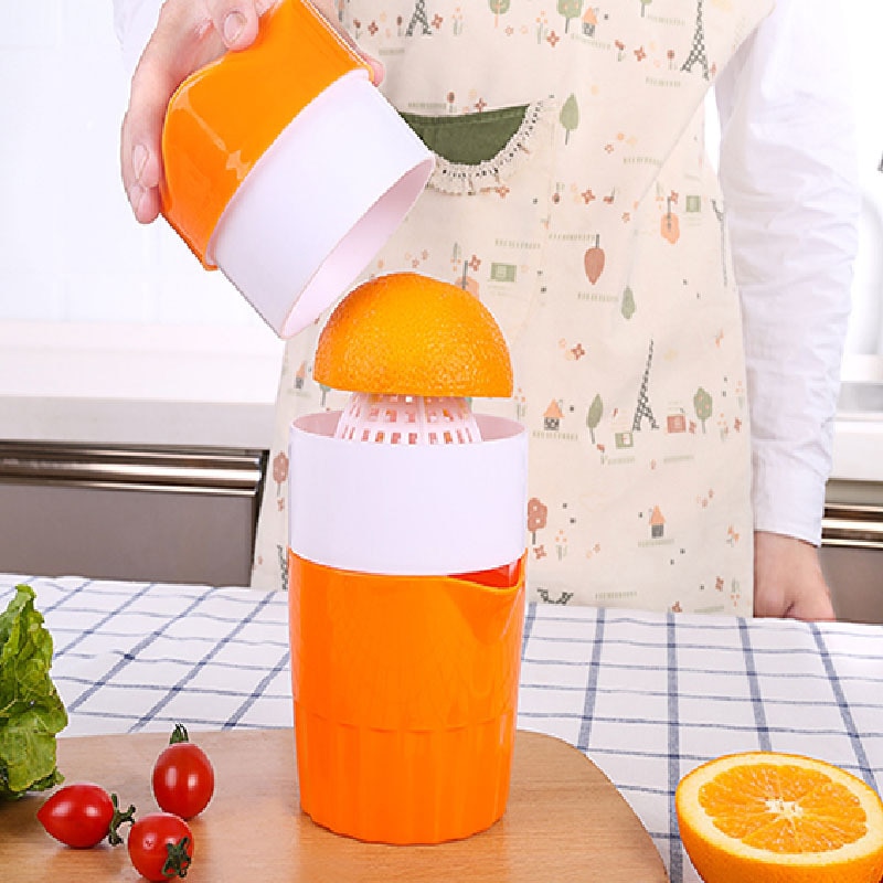 Draagbare Handmatige Juicer Oranje Citrus Citroen Juicer Fruitpers Gezond Leven Draagbare Juicer Blender Keuken Fruit Tool 300 Ml