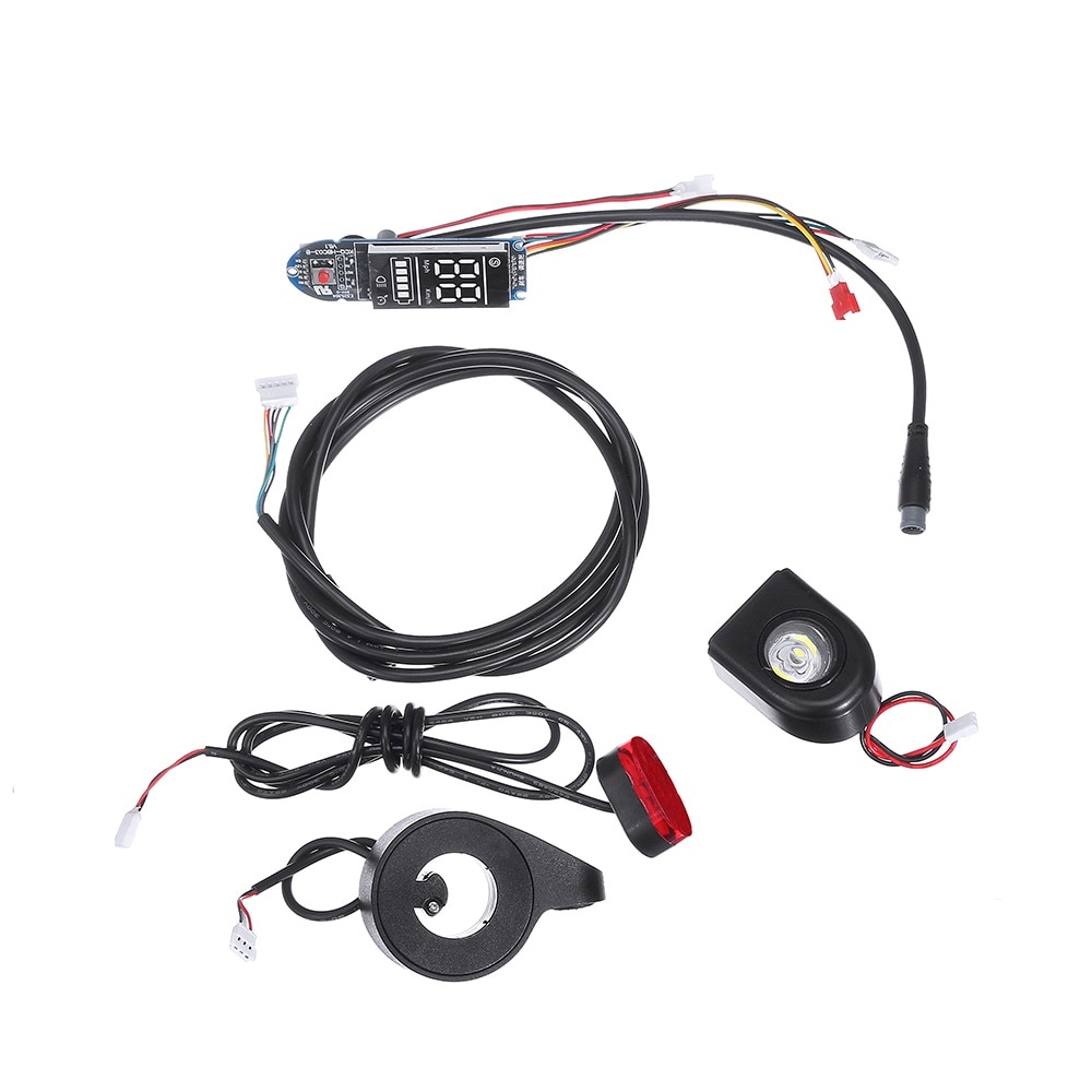 5 uds. De accesorios incluyen medidor/acelerador/línea de comunicación/Faro/luz trasera para controlador de Motor DC 36V 350W para bicicleta eléctrica