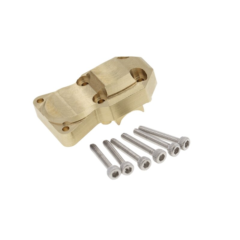 Cubierta diferencial de latón de alta resistencia, cubierta de eje de puente, piezas de mejora para 1/24 RC Crawler Axial SCX24 90081, accesorios