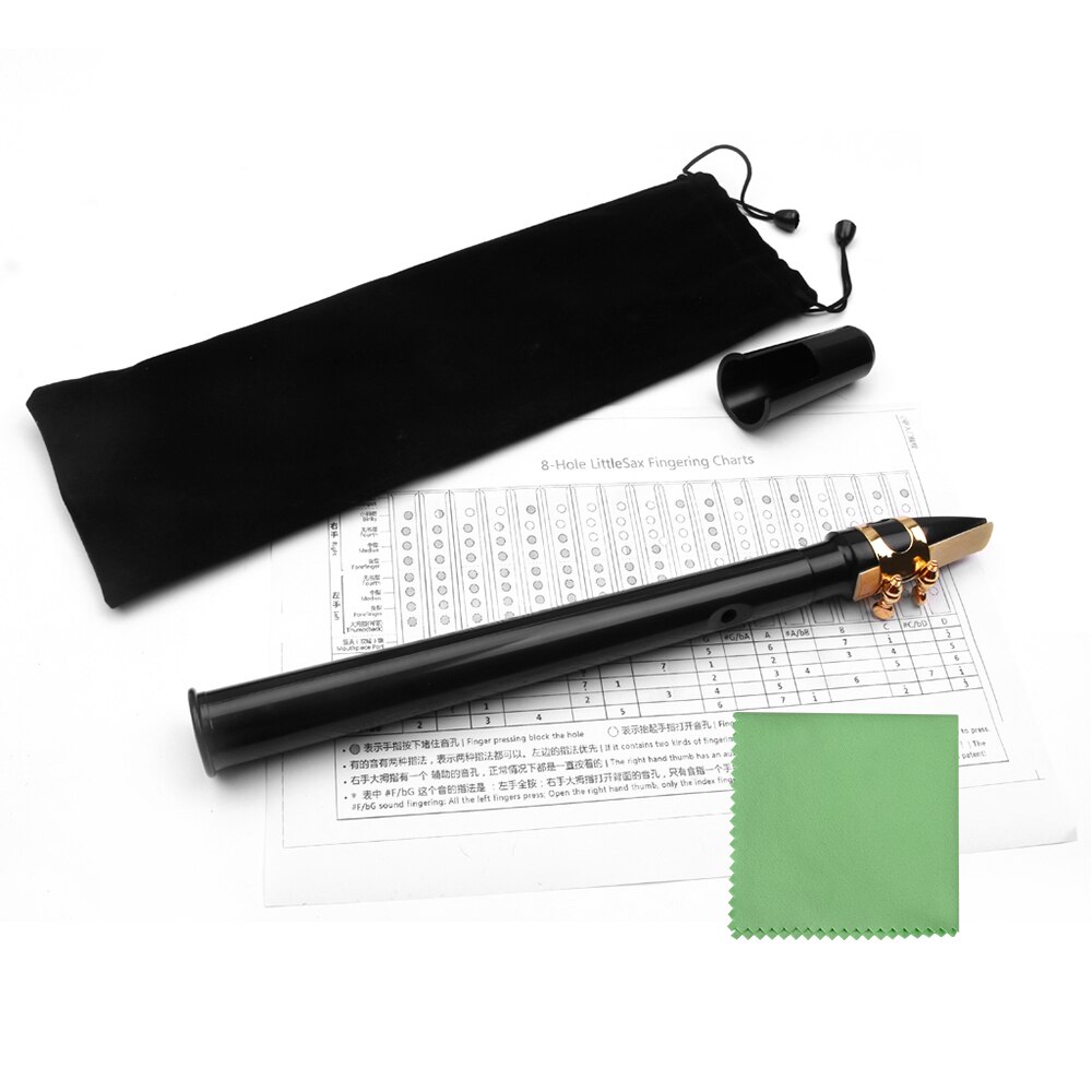 Zwart Mini Pocket Saxofoon Draagbare Kleine Sax Met Zwarte Draagtas Houtblazers Instrument Muziekinstrumenten Accessoires