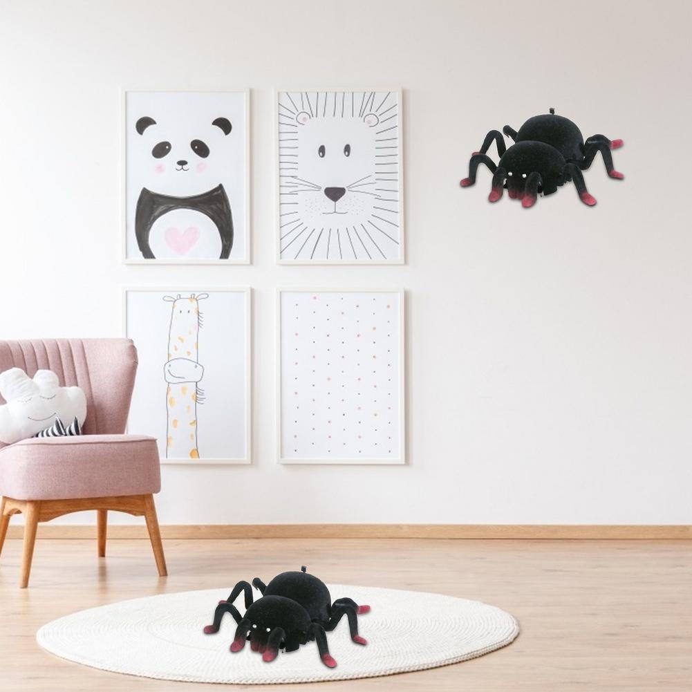 Wall Climbing Spider Race Car Remote Control Remote Control Soft Scary Plush Wall Climbing Spider Race Car For Kids