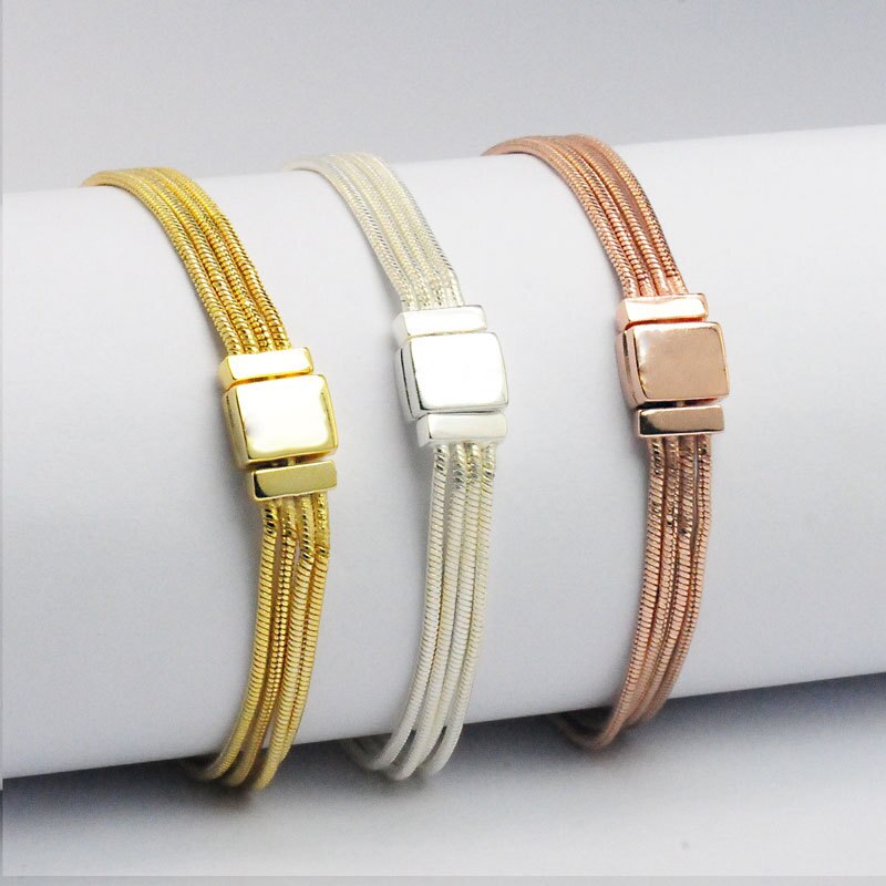 Multi-chaîne Pan Bracelet & Bracelet Fit femmes perle breloque bricolage Europe bijoux