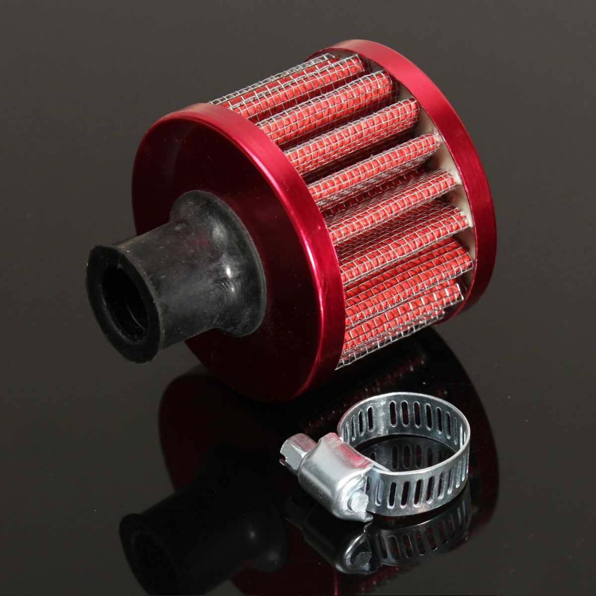 Universal 12mm holdbar motorolie koldluftindtag filter kit krumtaphus ventilationsdæksel udluftning