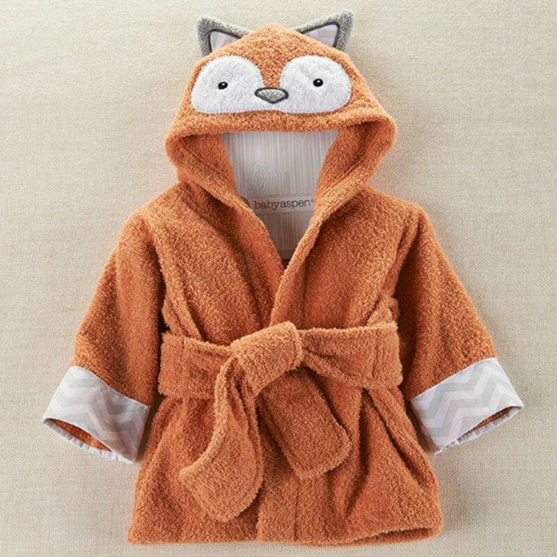 Animal Modelling Bathrobe Baby Flower Bathrobe All Cotton Towel Bathrobe Lion Children Dressing Gown