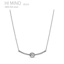 100% 925 Sterling Silver Tree Of Life Klassieke Elegantie Allure &amp; Harten Van Collier Ketting Fit Charm Trendy Diy sieraden
