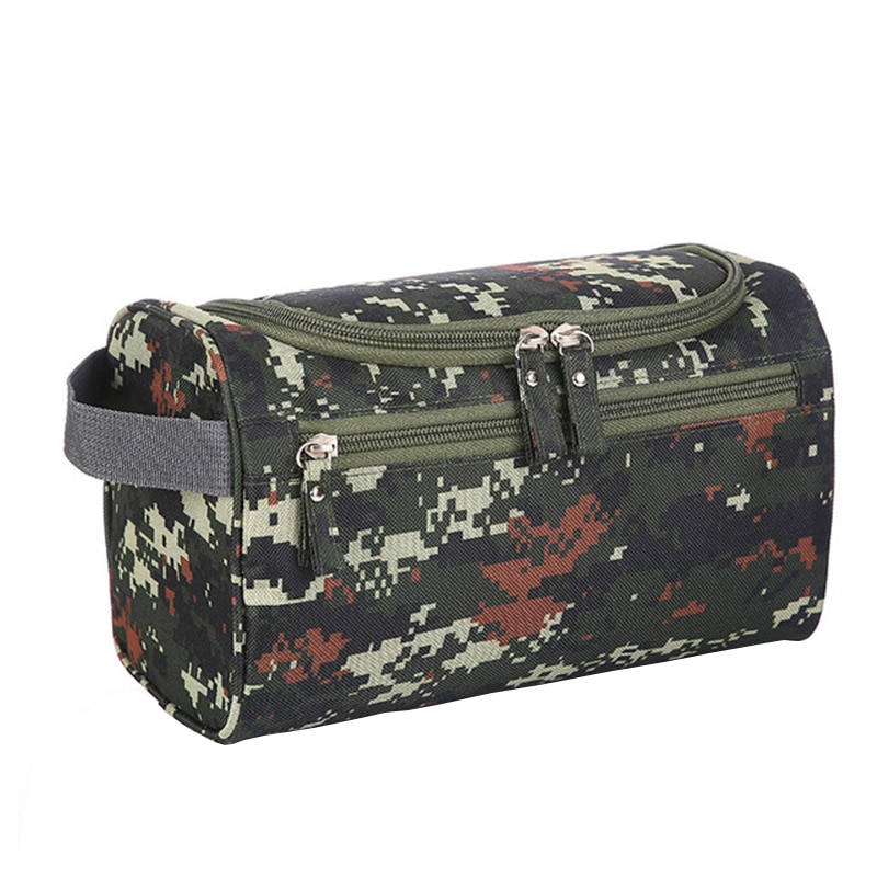 Camouflage Cosmetic Bag Men High Capacit Waterproof Oxford Travel Toiletry Organizer Beautician Makeup Case Storage Bags