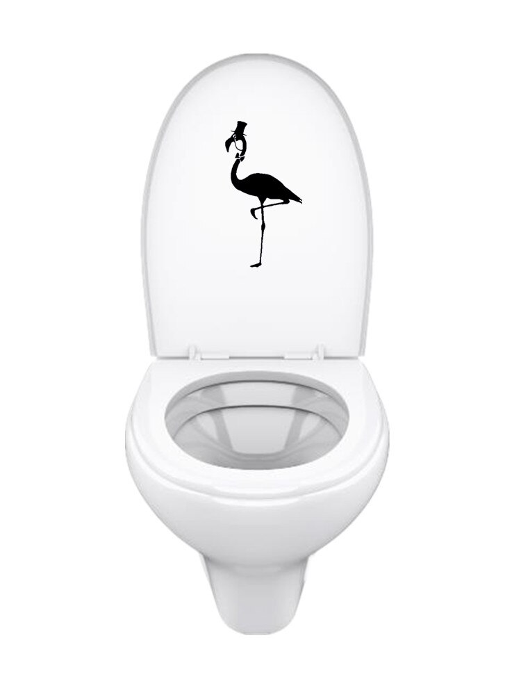 Klistermærker ét stykke flamingo prints billede boligdekoration til toilet notebook computer bil klistermærke væg kunst maleri indretning