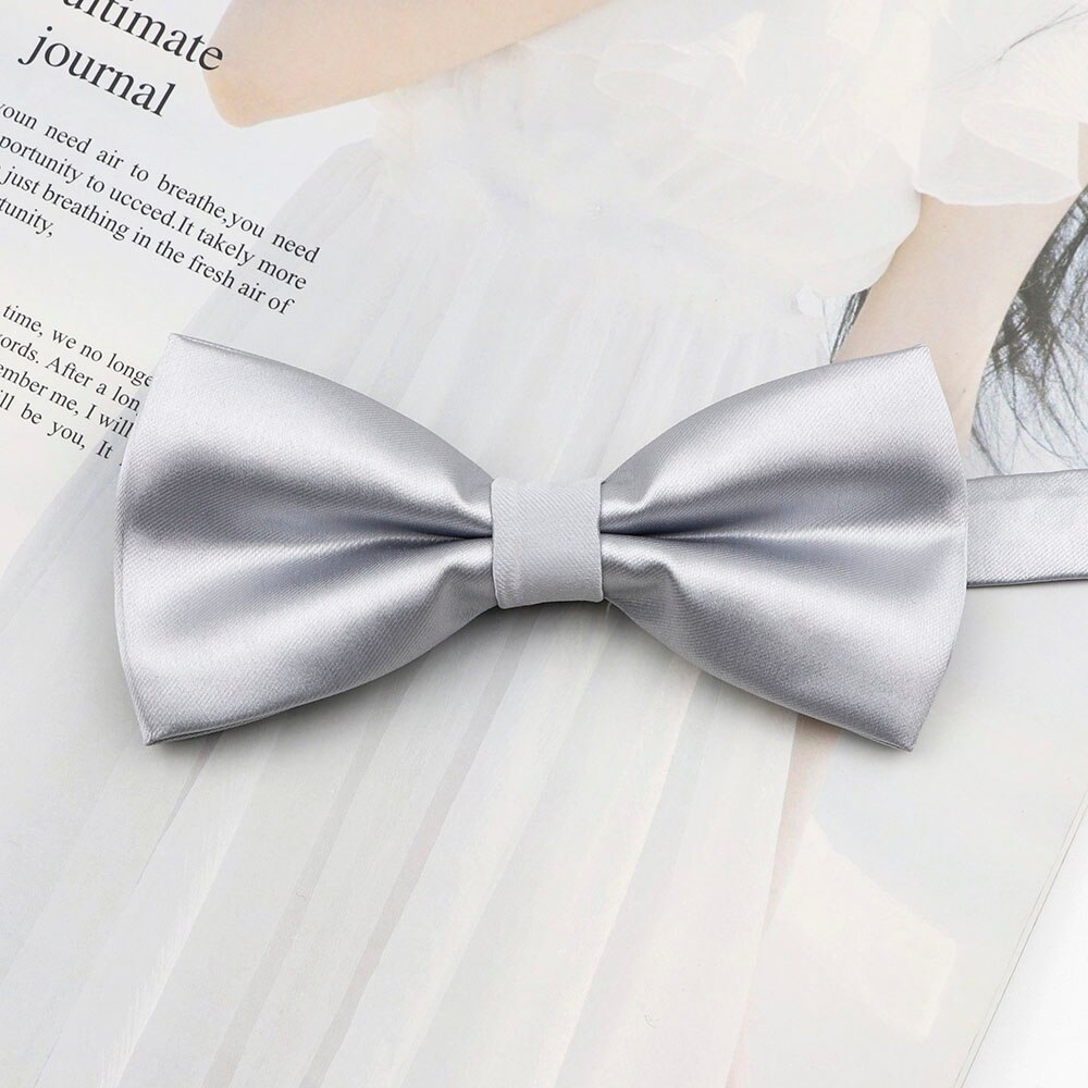 Heren polyester vlinderdas effen kleur vlinder strik bruiloft feest zakelijk verstelbare vlinderdas rood blauw: 10