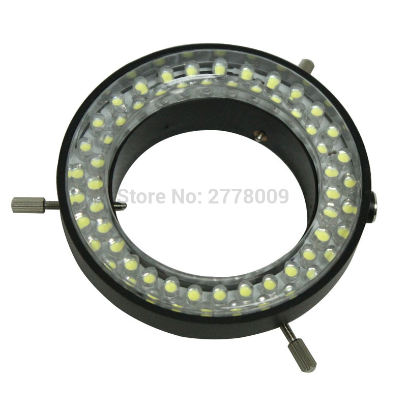 60 LED Anel ajustável Luz iluminador Lâmpada Para Indústria de Vídeo Câmera com Lente Lupa Microscópio Estéreo
