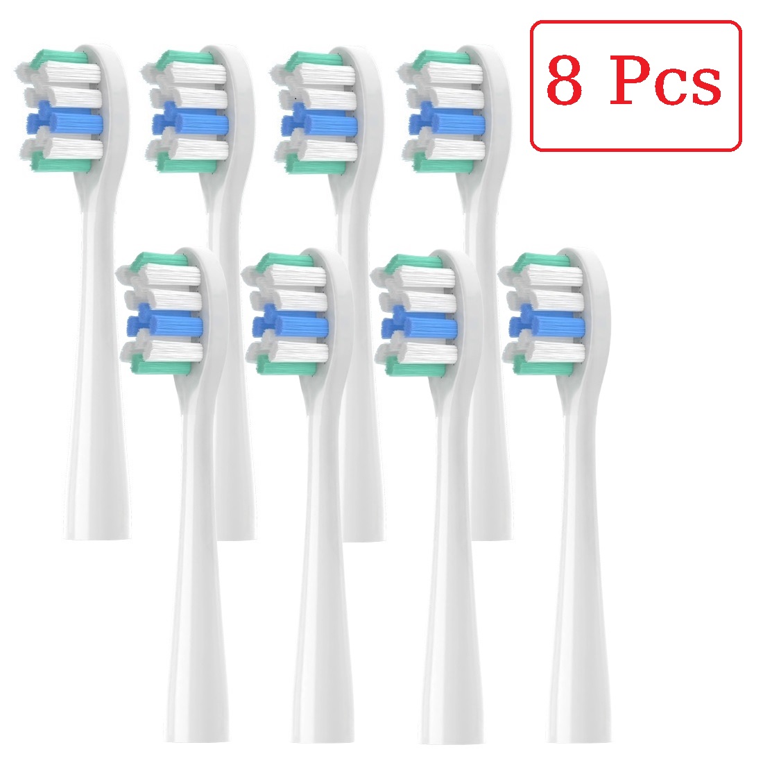 4/8/12/16 Pcs Replacement Brush Heads For usmile Electric Toothbrush Head Deep Clean Type / Soft Bristle Type: Orange