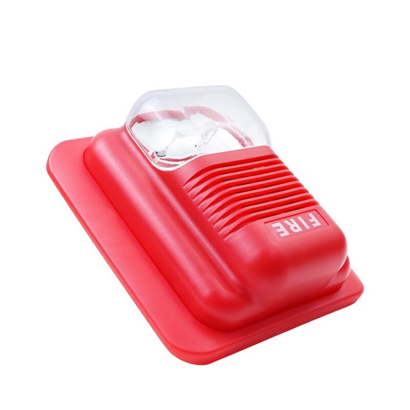 Fire Alarm Horn 119 Fire Alarm LED Flashing Light Siren 12V 24V Fire Sound and Light Alarm