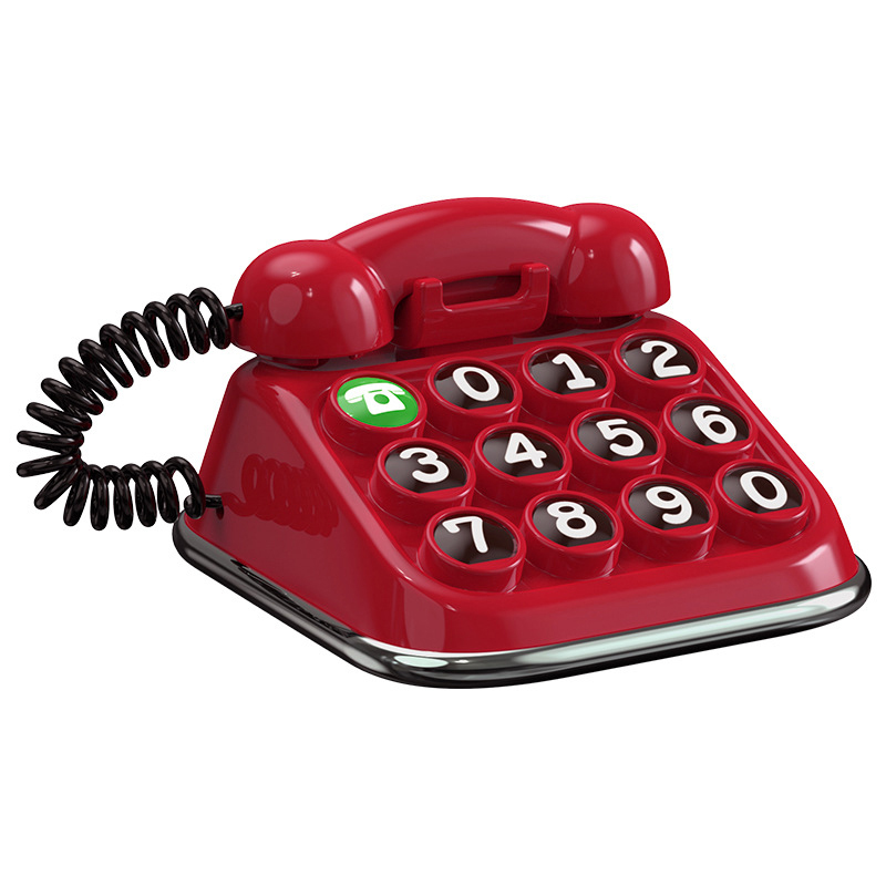 Número de teléfono para coche, aviso de estacionamiento temporal, nueva simulación Retro, teclado nostálgico, número de matrícula de coche: Castaño