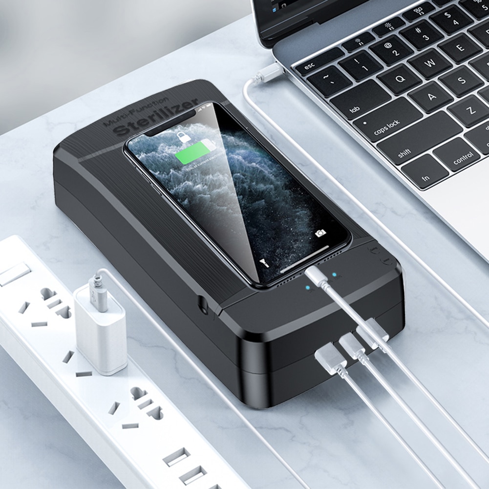 Tragbare UV Sterilisator Kasten Maske machen-hoch Pinsel Desinfektion fallen Telefon Zahnbürste Desinfektion Keimtötende Kasten Haushalts Reiniger