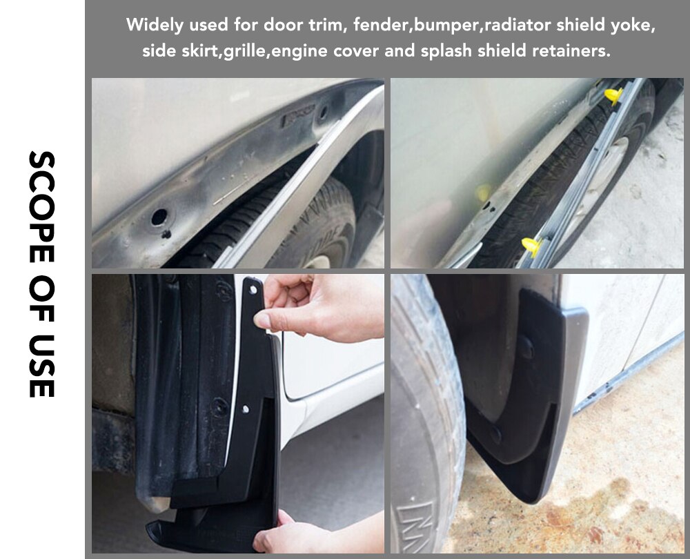 8mm Hole Car Bumper Door Trim Panel Clip Fastener for Honda crv civic city accord 7 jazz fit hr-v