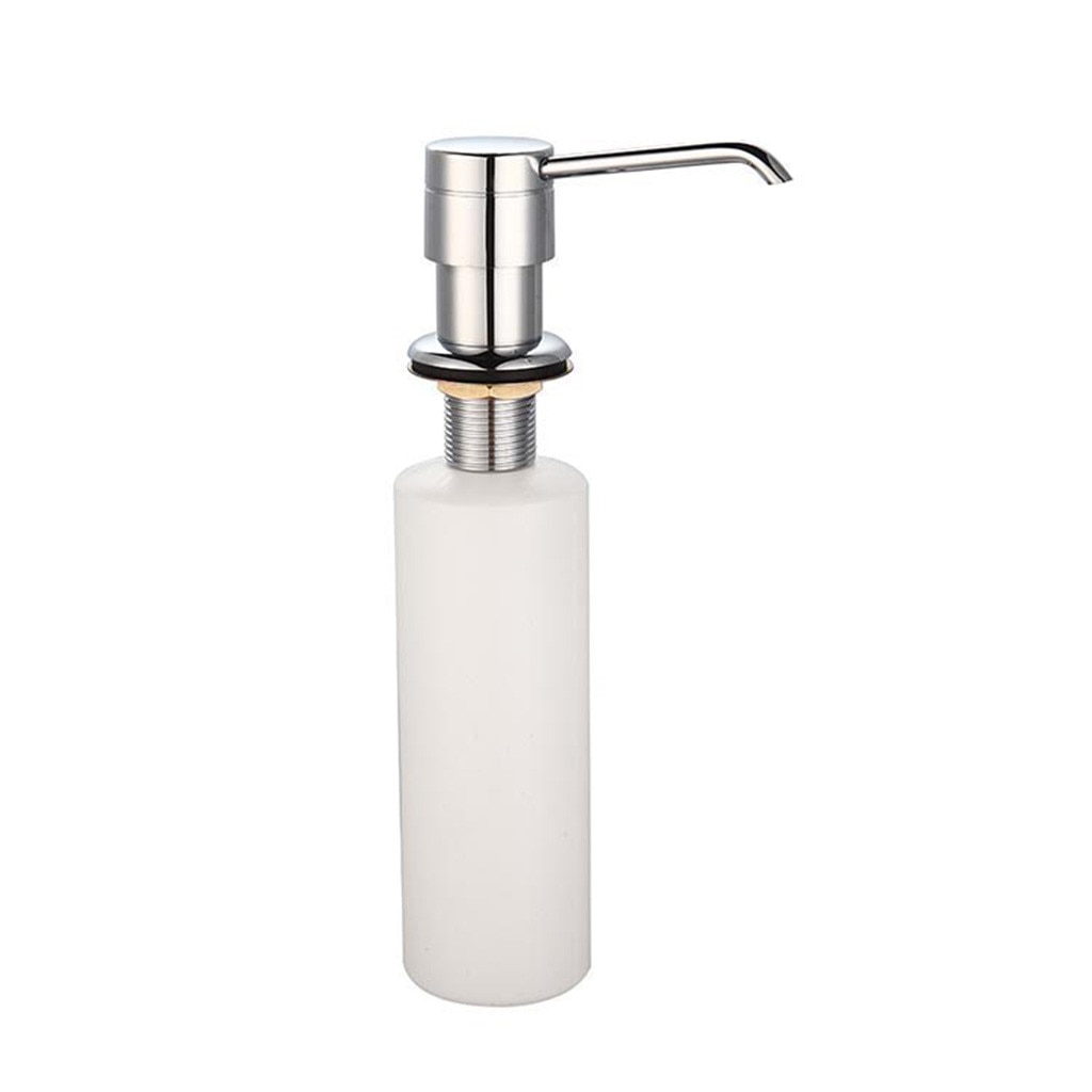 Blanc liquide savon distributeur Lotion couverture intégré cuisine plan de travail de lavabo outils de cuisine ustensiles cuisine salle de bain accessoires: Default Title